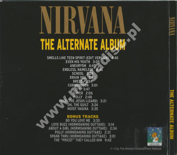 NIRVANA - Alternate Album - EU LIMITED Edition - VERY RARE - NIRVANA ...