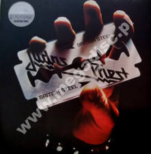 JUDAS PRIEST - British Steel - UK BLACK/WHITE SPLATTER VINYL Press