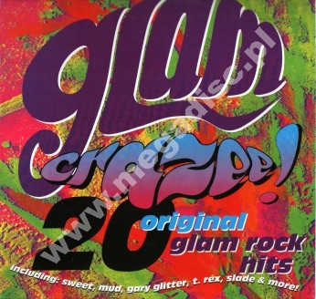 VARIOUS ARTISTS - Glam Crazee! - 20 Original Glam Rock Hits - UK Virgin 1990 1st Press - NEAR MINT VINTAGE VINYL