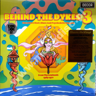 VARIOUS ARTISTS - Behind The Dykes 3 - Even More Beat, Blues And Psychedelic Nuggets From The Lowlands 1965-1972 (2LP) - NL Music On Vinyl RSD Record Store Day 2023 BLUE / RED VINYL Remastered Limited Press