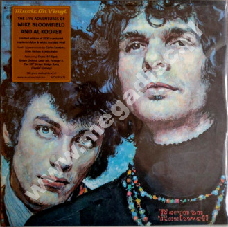 MIKE BLOOMFIELD AND AL KOOPER - Live Adventures Of Mike Bloomfield And Al Kooper (2LP) - EU Music On Vinyl BLUE/WHITE VINYL Limited 180g Press