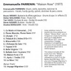 EMMANUELLE PARRENIN - Maison Rose +1 - US Lion Remastered Edition - POSŁUCHAJ