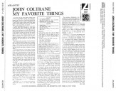 JOHN COLTRANE - My Favorite Things - EU Remastered MONO Limited Edition - POSŁUCHAJ